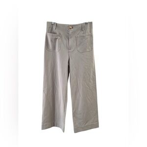 Jones New York grey high rise straight leg pants